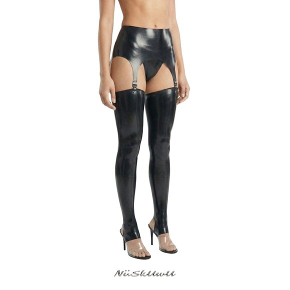 NuskUwU · Latex Stirrup Thigh Highs - Picture 3 of 8